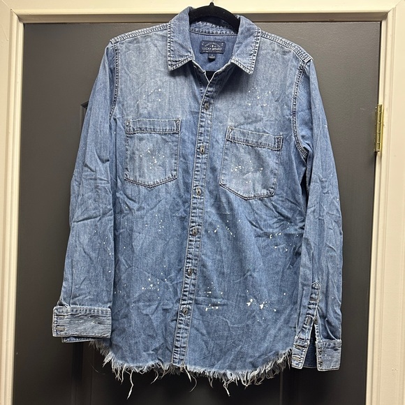 Lucky Brand Tops - Lucky Brand Blue Denim Button Down Shirt